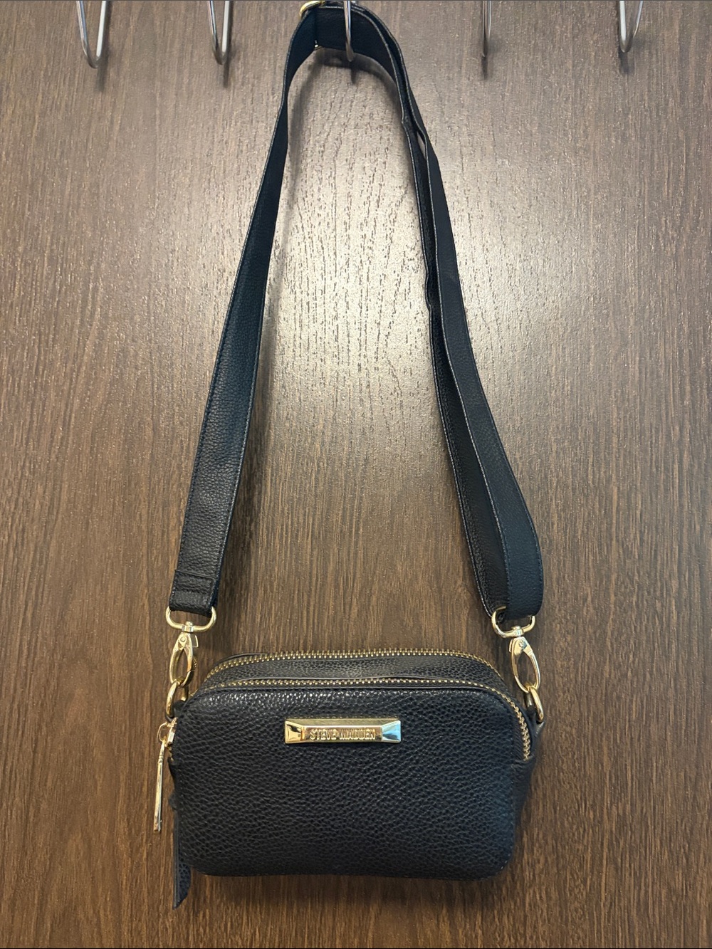 Steve Madden Crossbody Bag with Gold Accents